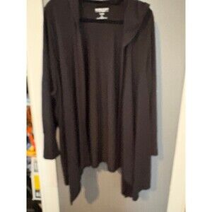Torrid size 5 black super soft hooded Cardigan sweater